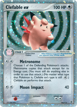 Clefable ex FireRed & LeafGreen card