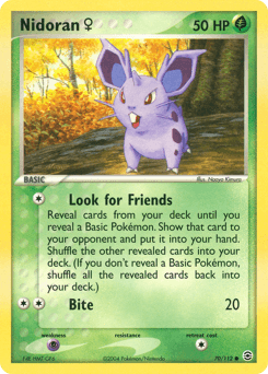 Nidoran ♀ FireRed & LeafGreen card