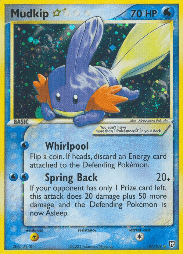 Mudkip ★ Team Rocket Returns card