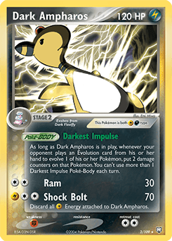 Dark Ampharos Team Rocket Returns card