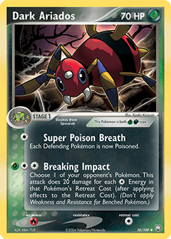 Dark Ariados Team Rocket Returns card