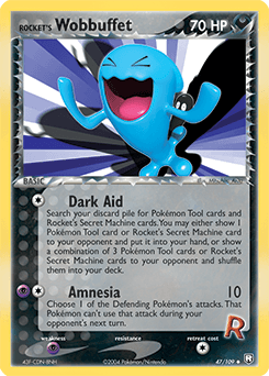 Rocket's Wobbuffet Team Rocket Returns card