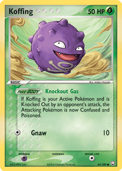 Koffing Team Rocket Returns card