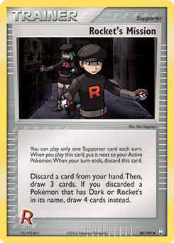 Rocket's Mission Team Rocket Returns card