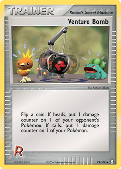 Venture Bomb Team Rocket Returns card