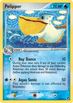 Pelipper Deoxys card