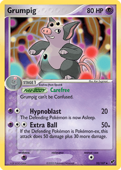 Grumpig Deoxys card