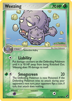 Weezing Deoxys card
