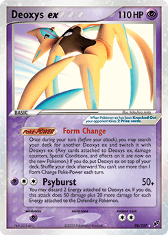 Deoxys ex Deoxys card