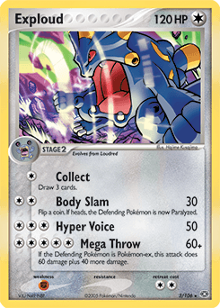 Exploud Emerald card