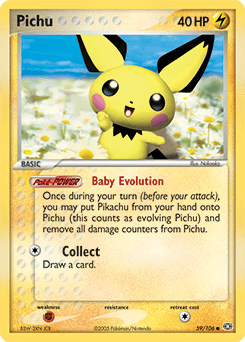 Pichu Emerald card