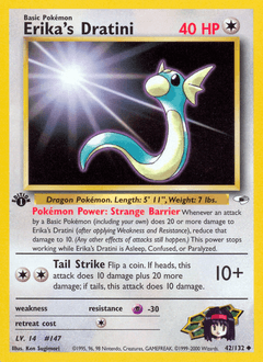 Erika's Dratini Gym Heroes card