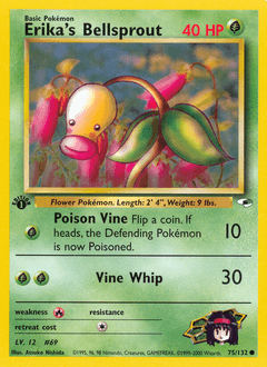 Erika's Bellsprout Gym Heroes card