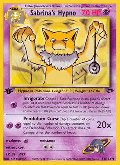 Sabrina's Hypno Gym Challenge card