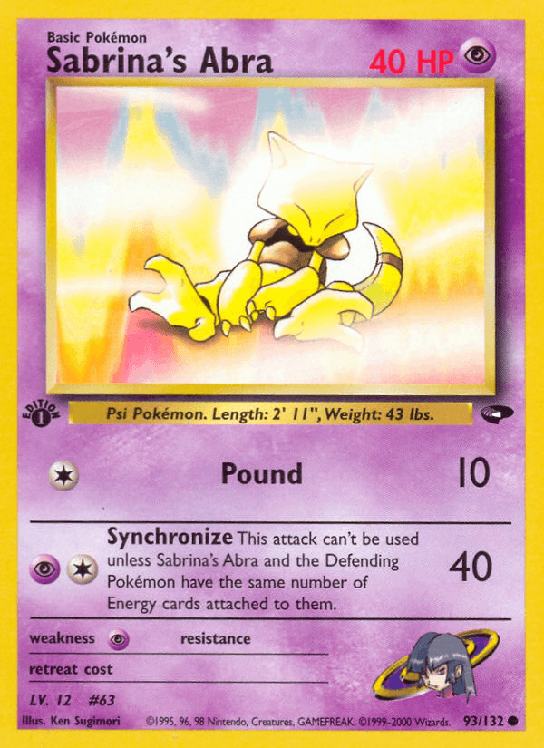 Sabrina's Abra Gym Challenge card