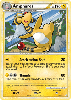 Ampharos HeartGold & SoulSilver card