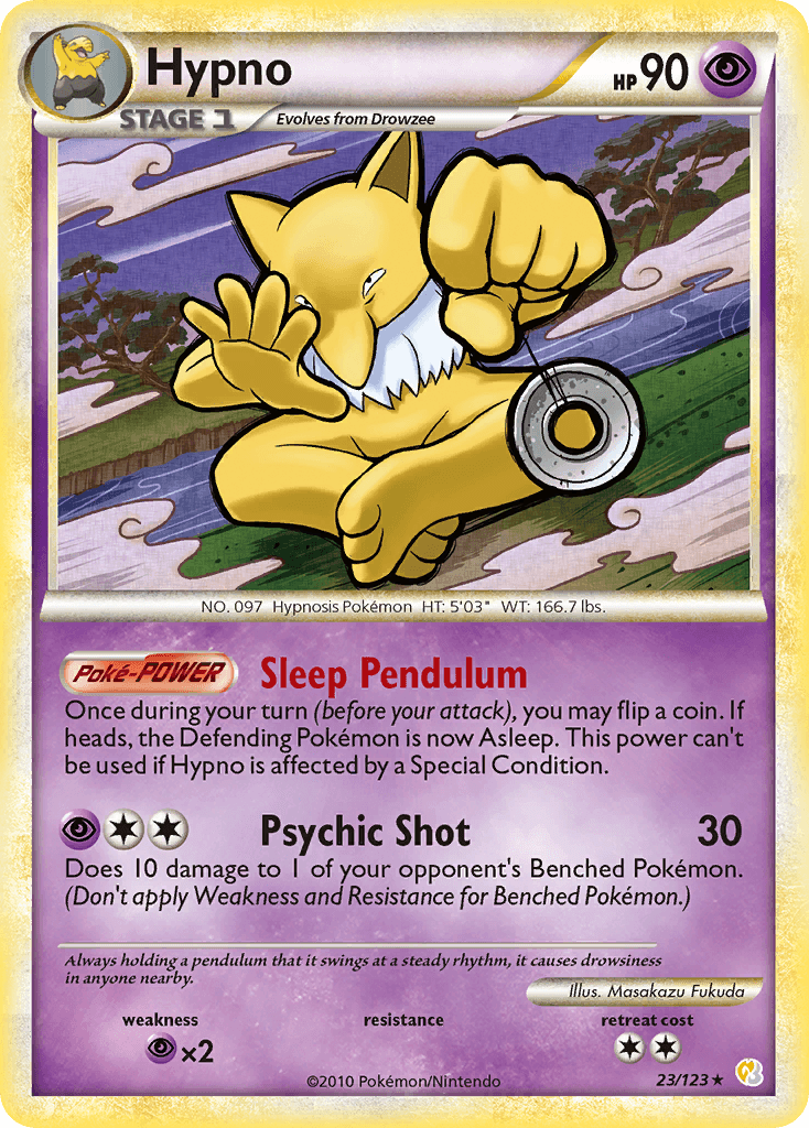 Hypno HeartGold & SoulSilver card