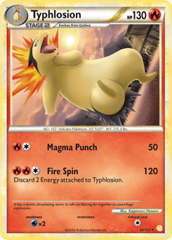 Typhlosion HeartGold & SoulSilver card