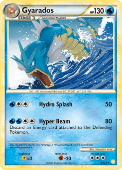Gyarados HeartGold & SoulSilver card