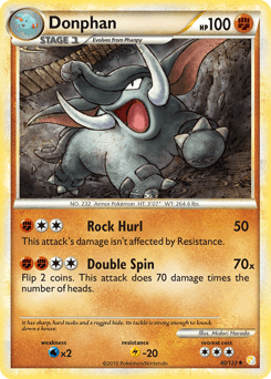 Donphan HeartGold & SoulSilver card