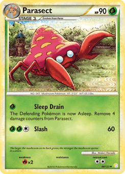 Parasect HeartGold & SoulSilver card