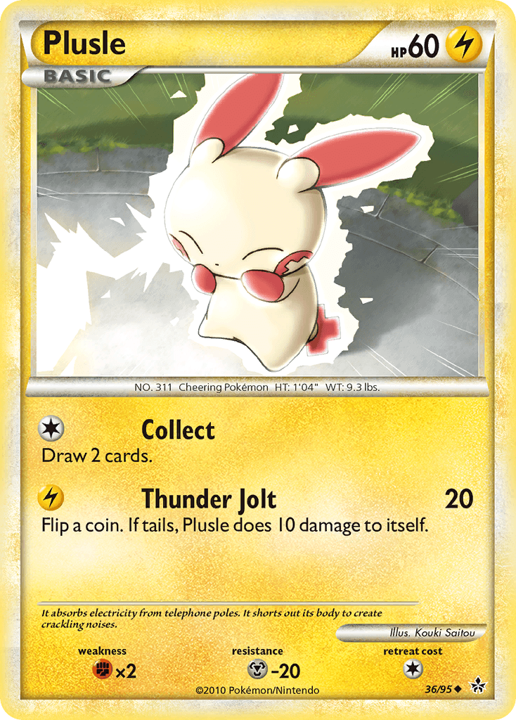 Plusle HS—Unleashed card