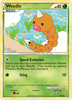 Weedle HS—Unleashed card