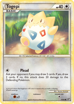 Togepi HS—Undaunted card