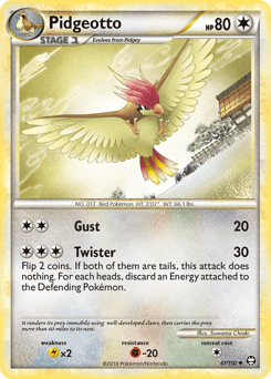 Pidgeotto HS—Triumphant card