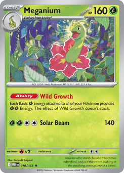 Meganium Mega Evolution card