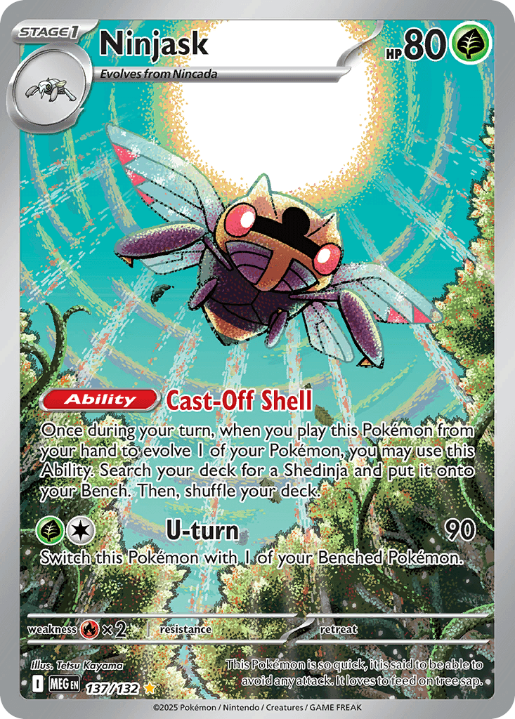 Ninjask Mega Evolution card