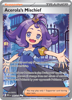 Acerola's Mischief Mega Evolution card