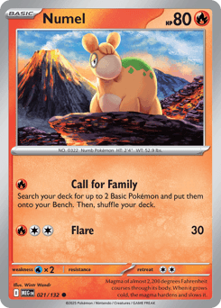 Numel Mega Evolution card