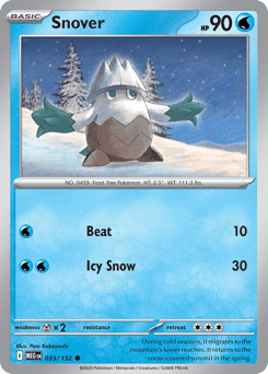 Snover Mega Evolution card
