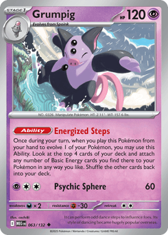 Grumpig Mega Evolution card