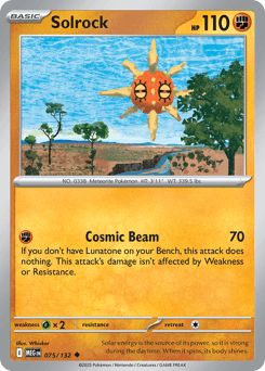 Solrock Mega Evolution card