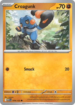 Croagunk Mega Evolution card