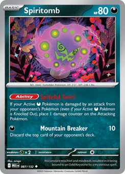 Spiritomb Mega Evolution card