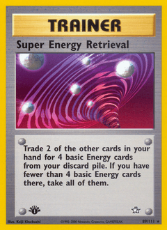Super Energy Retrieval Neo Genesis card