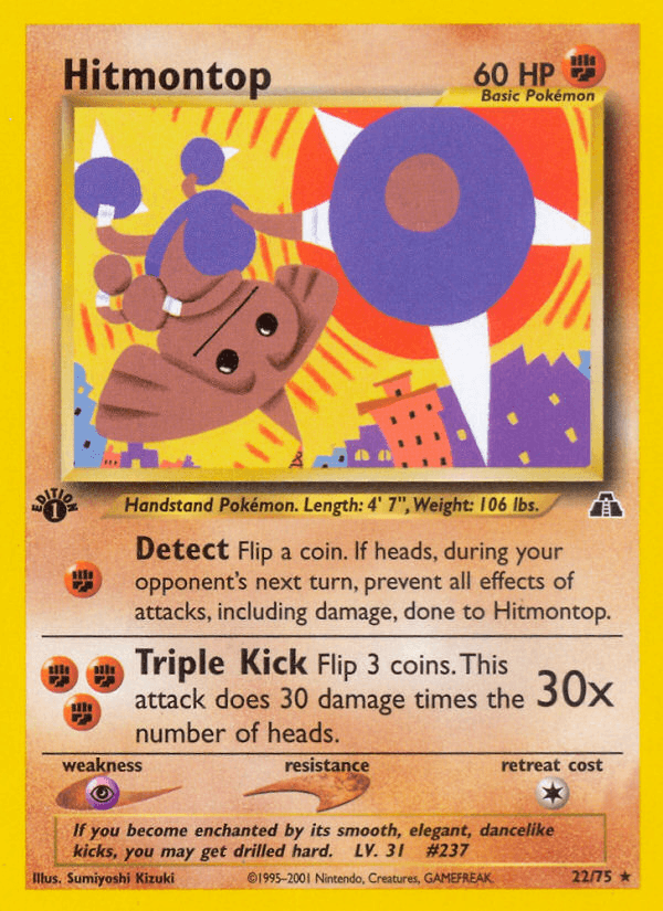 Hitmontop Neo Discovery card