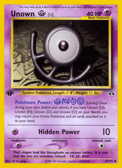 Unown [U] Neo Discovery card