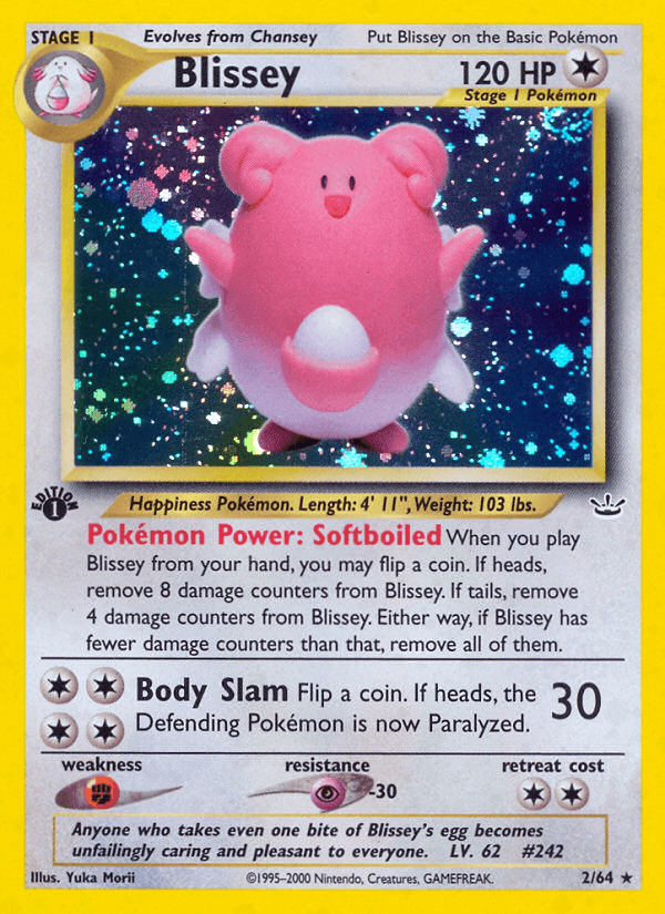 Blissey Neo Revelation card