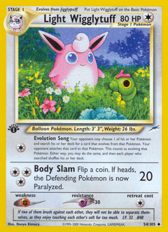 Light Wigglytuff Neo Destiny card