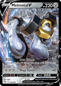 Melmetal V Pokémon GO card