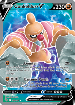 Conkeldurr V Pokémon GO card