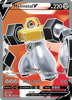 Melmetal V Pokémon GO card