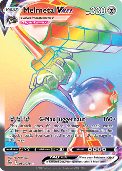 Melmetal VMAX Pokémon GO card