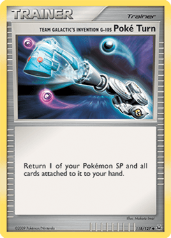 Team Galactic's Invention G-105 Poké Turn Platinum card
