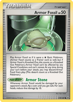 Armor Fossil Platinum card