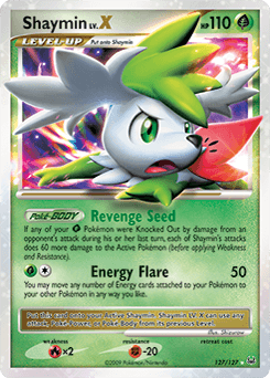 Shaymin LV.X Platinum card